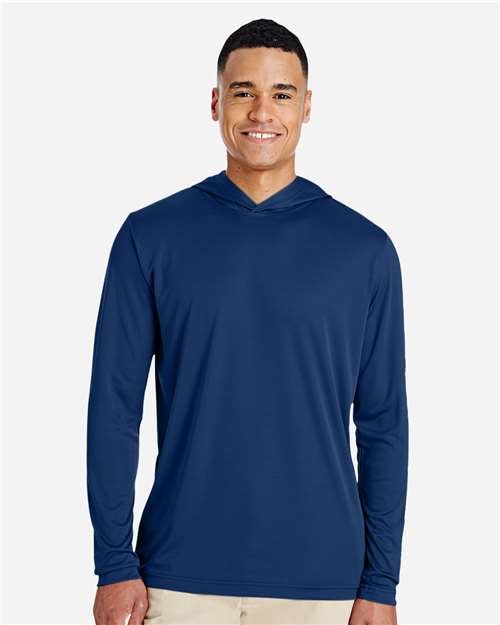 Mens Performance Long Sleeve Hooded Tee - Image 3